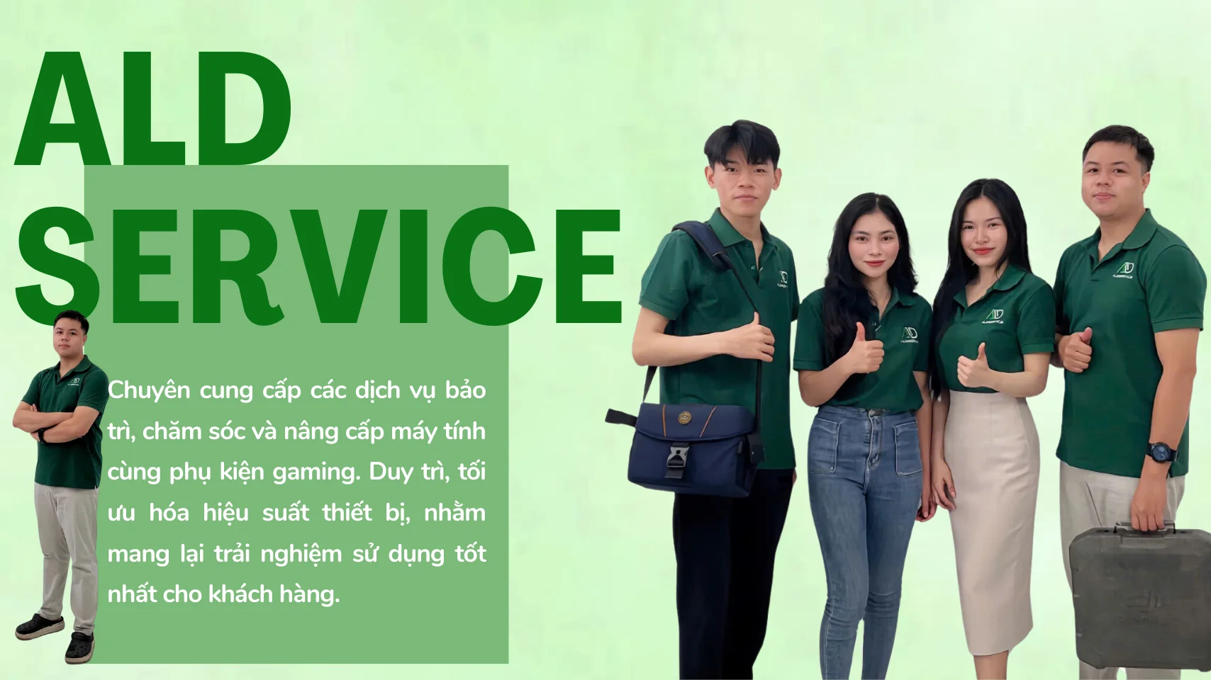 Đội ngũ kỹ thuật viên lành nghề tại ALD Service